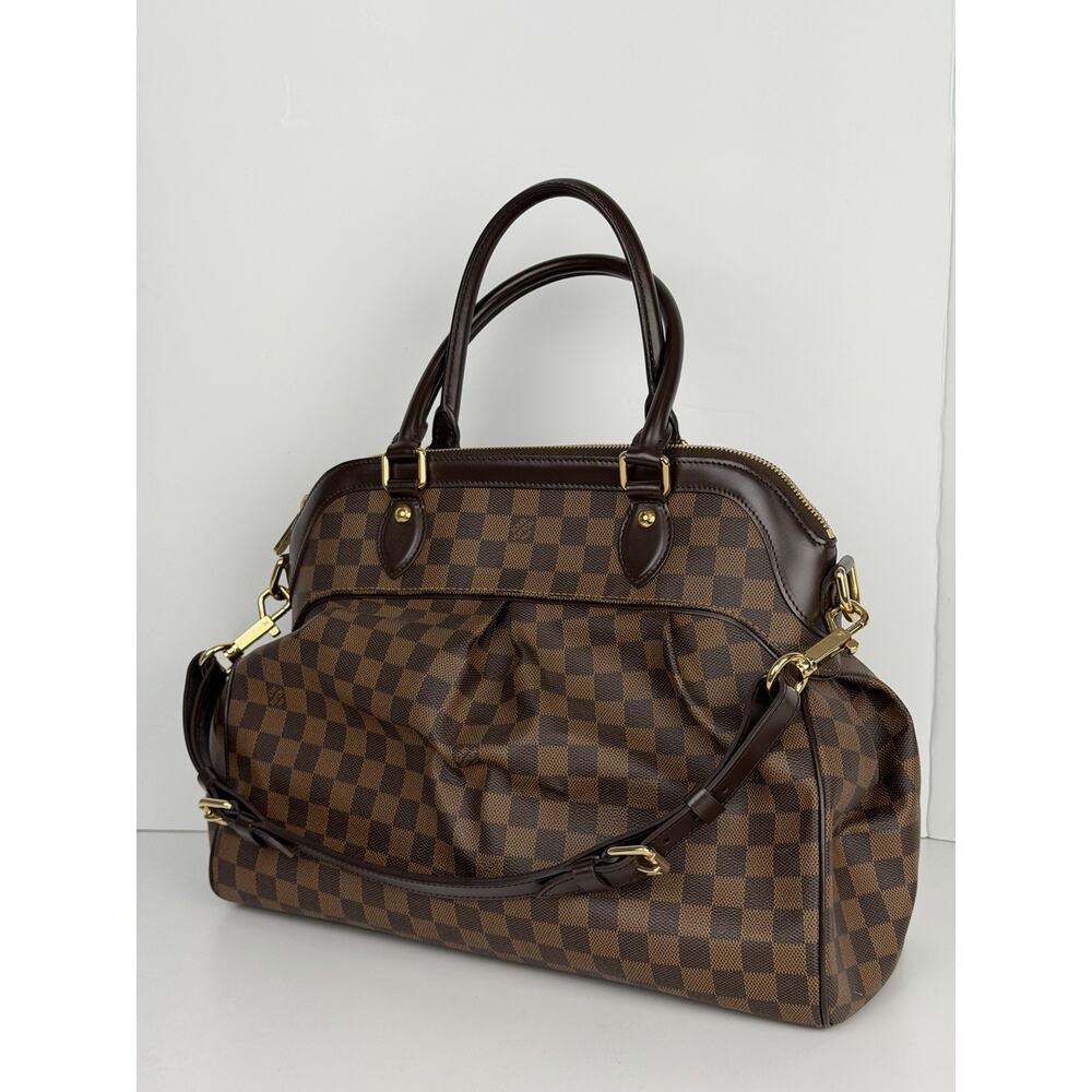 Louis Vuitton Trevi GM Handbag in Damier Ebene Coated Canvas and Leather 2007 S